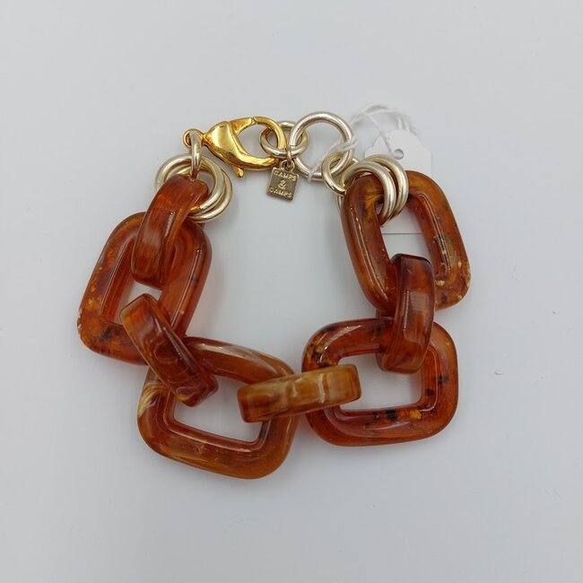 Armband  Elegante Bruine Schakel