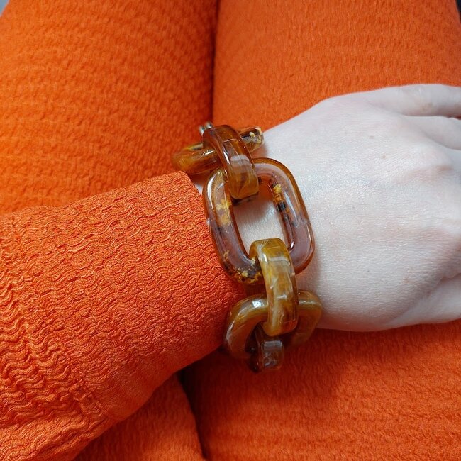 Armband  Elegante Bruine Schakel