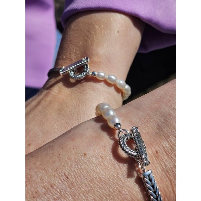 Armband Barbara XS Pearl Zilver