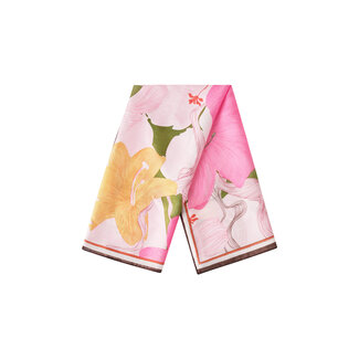 Yehwang Bloemendag sjaaltje pink multi