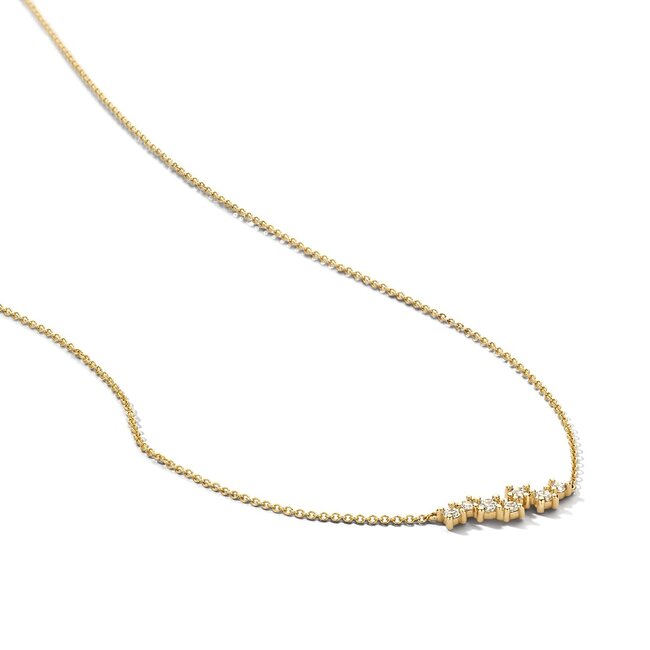 Blush Gold Jewels Collier 3191YZI - Geelgoud (14k) met Zirconia