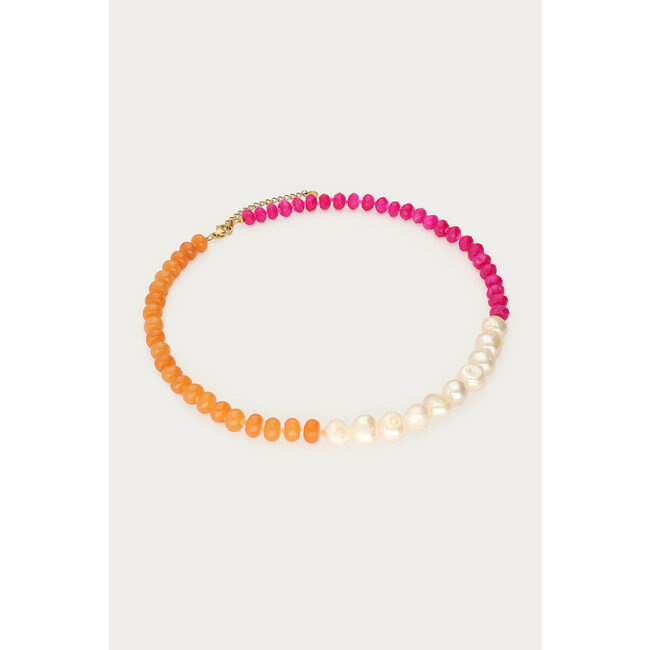 Nomads kralen ketting met zoetwaterparels