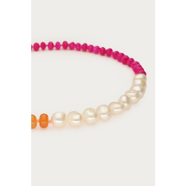 Nomads kralen ketting met zoetwaterparels