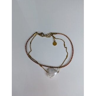 My Jewellery Dubbele armband met parel