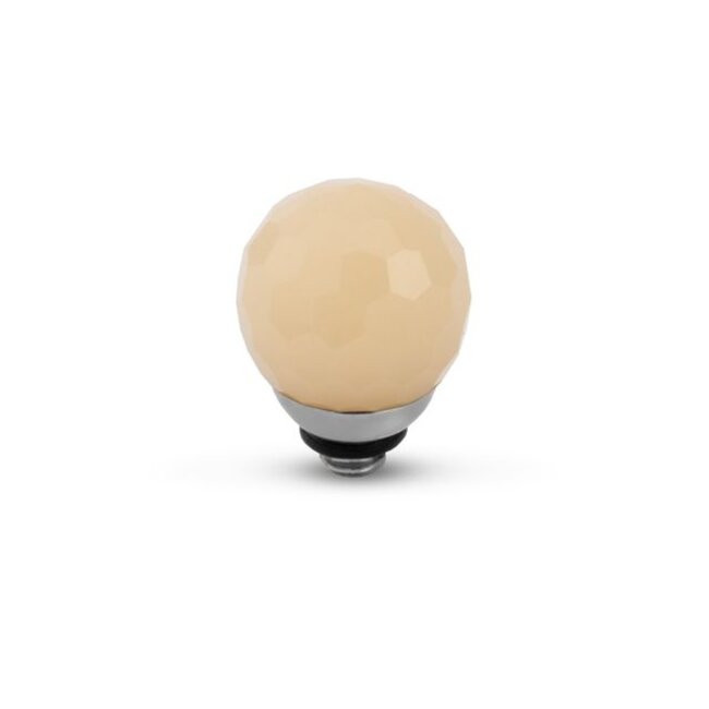 Twisted Facet CZ Ball - Latte