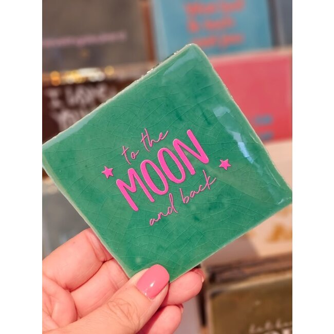 Tegeltje - To the moon and back