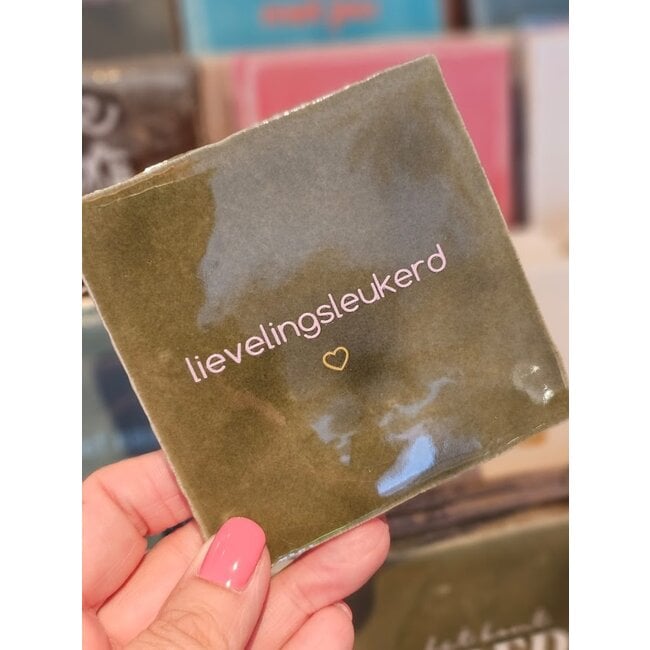 Tegeltje - Lievelingsleukerd