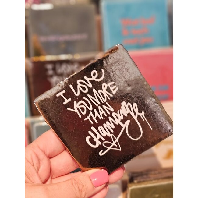 Tegeltje - I love more champagne