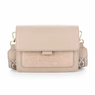 Sunset Fashion Schoudertasje met schouderband - Beige
