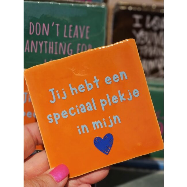Tegeltje - Jij hebt een speciaal plekje in mijn hart