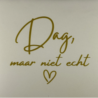 Yett Agenturen Tegeltje - Dag, maar niet echt