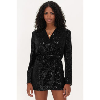 My Jewellery Zwarte playsuit met pailletten