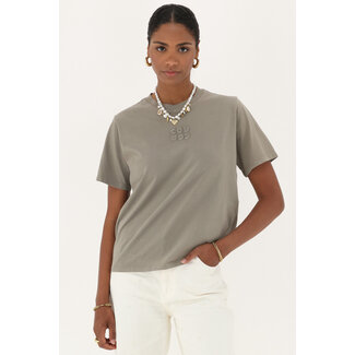 My Jewellery Taupe T-shirt "Cou Cou"