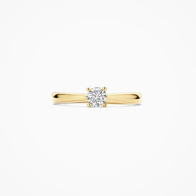 Lab diamonds ring LG1002Y - 14k Geelgoud