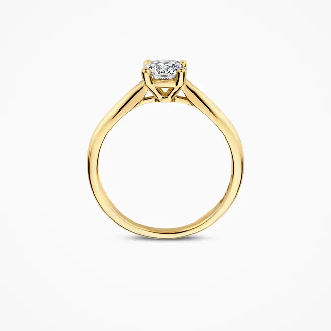 Lab diamonds ring LG1004Y - 14k Geelgoud