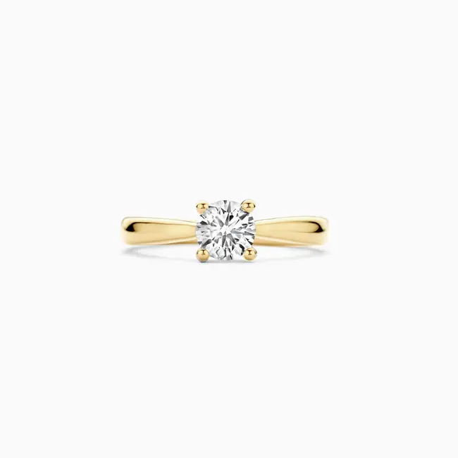 Lab diamonds ring LG1004Y - 14k Geelgoud