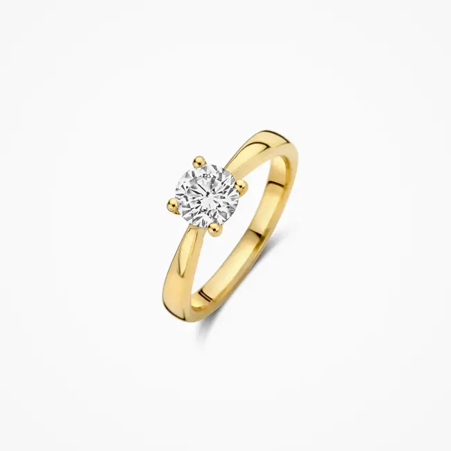 Lab diamonds ring LG1005Y - 14k Geelgoud