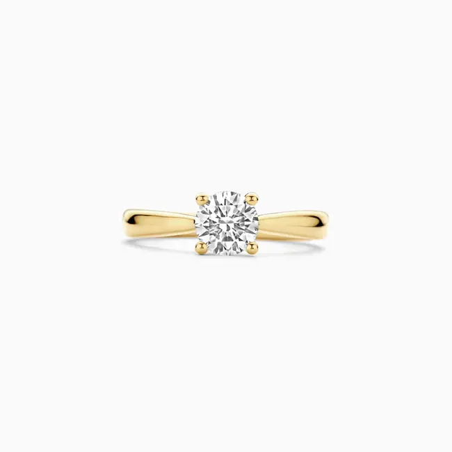 Lab diamonds ring LG1005Y - 14k Geelgoud