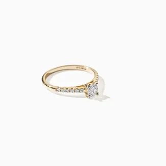 Blush Gold Jewels Lab diamonds ring LG1006Y - 14k Geelgoud