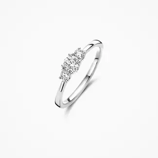 Blush Gold Jewels Lab diamonds ring LG1007W - 14k Witgoud