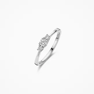 Blush Gold Jewels Lab diamonds ring LG1008W - 14k Witgoud