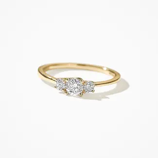 Blush Gold Jewels Lab diamonds ring LG1008Y - 14k Geelgoud