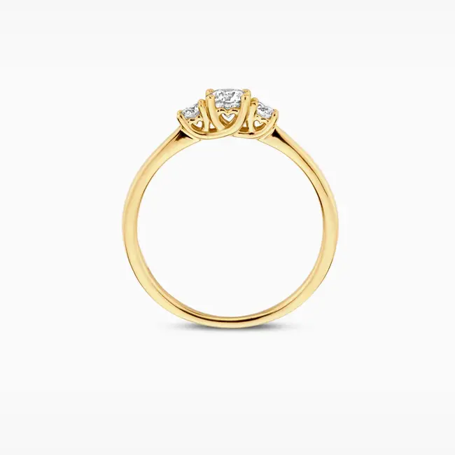 Lab diamonds ring LG1008Y - 14k Geelgoud