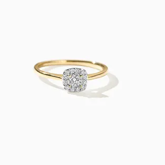 Blush Gold Jewels Lab diamonds ring LG1009Y - 14k Geelgoud