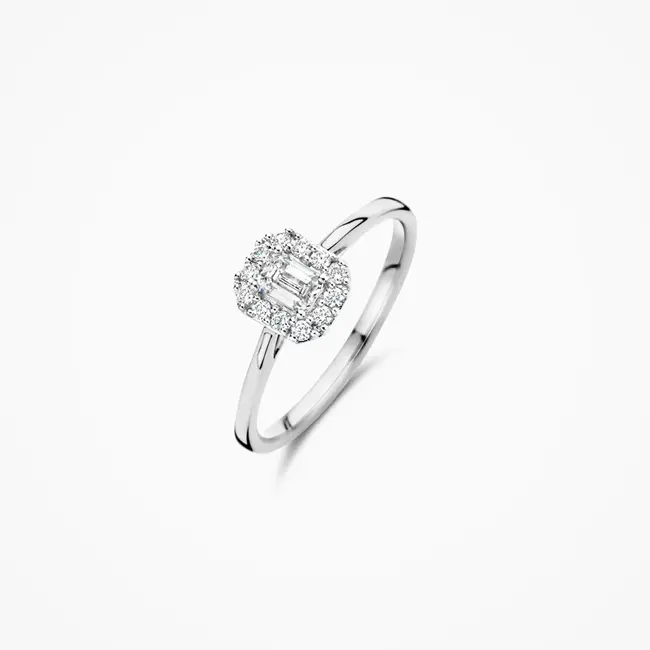 Lab diamonds ring LG1010W - 14k Witgoud