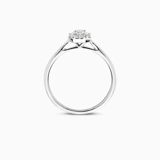 Lab diamonds ring LG1010W - 14k Witgoud
