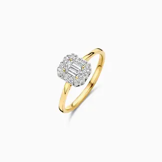 Blush Gold Jewels Lab diamonds ring LG1011Y - 14k Geelgoud