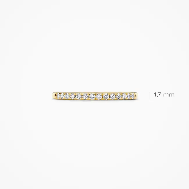 Lab diamonds ring LG1012Y - 14k Geelgoud