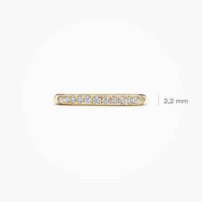 Lab diamonds ring LG1013Y - 14k Geelgoud