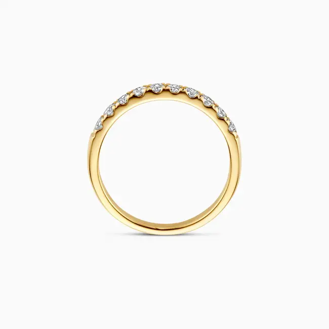 Lab diamonds ring LG1014Y - 14k Geelgoud