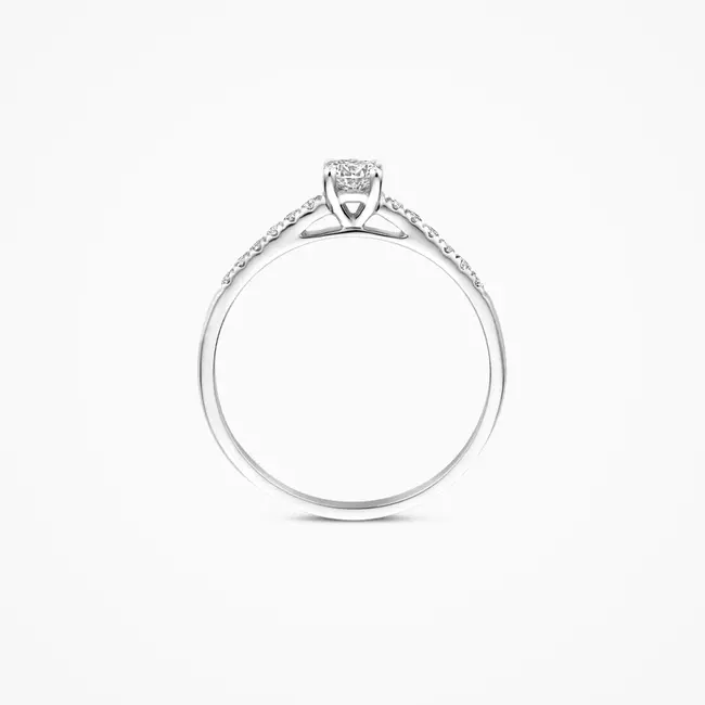 Lab Diamonds Ring LG1017W - 14k Witgoud