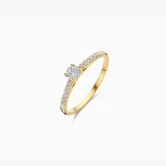 Blush Gold Jewels Lab Diamonds Ring LG1017Y - 14k Geelgoud