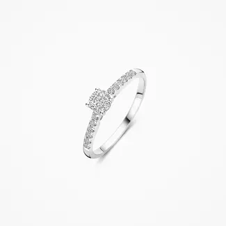 Blush Gold Jewels Lab Diamonds Ring LG1018W - 14k Witgoud