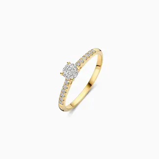 Blush Gold Jewels Lab Diamonds Ring LG1018Y - 14k Geelgoud