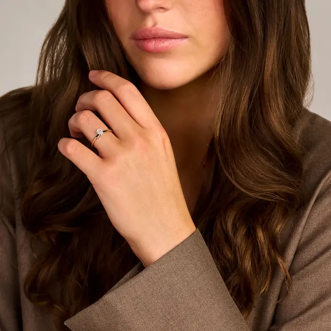 Lab Diamonds Ring LG1020Y - 14k Geelgoud