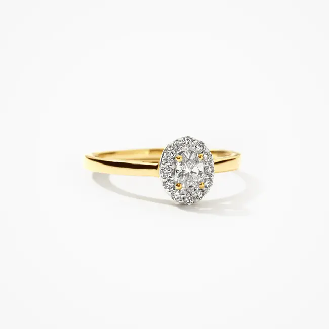 Lab Diamonds Ring LG1021Y - 14k Geelgoud