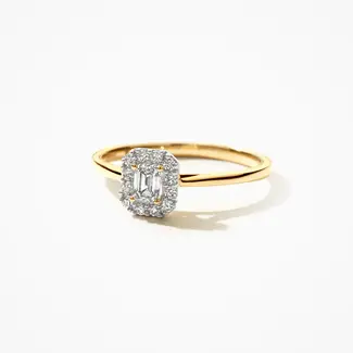 Blush Gold Jewels Lab Diamonds Ring LG1022Y - 14k Geelgoud