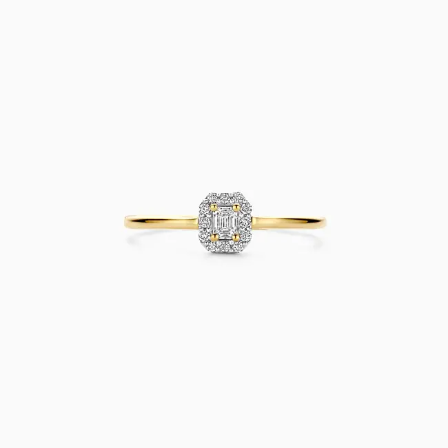 Lab Diamonds Ring LG1022Y - 14k Geelgoud