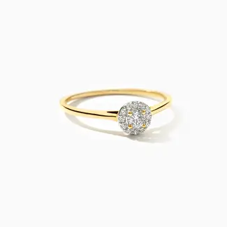 Blush Gold Jewels Lab Diamonds Ring LG1023Y - 14k Geelgoud