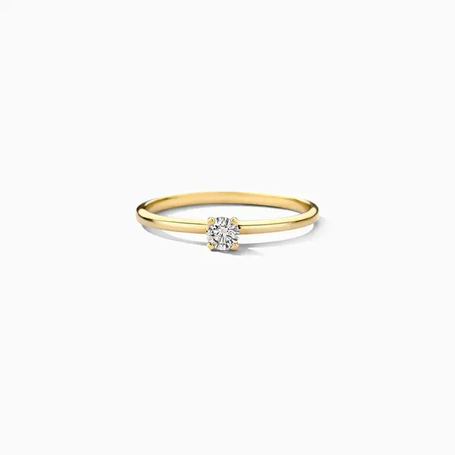 Lab diamonds ring LG1027Y - 14k Goud