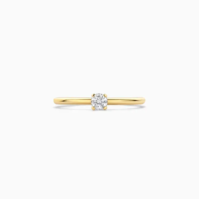 Lab diamonds ring LG1027Y - 14k Goud