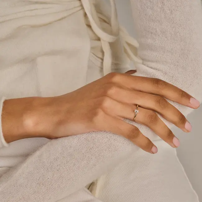 Lab diamonds ring LG1029Y - 14k Goud