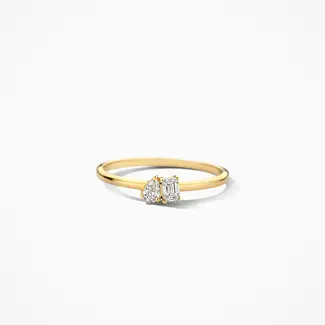 Blush Gold Jewels Lab diamonds ring LG1030Y - 14k Goud