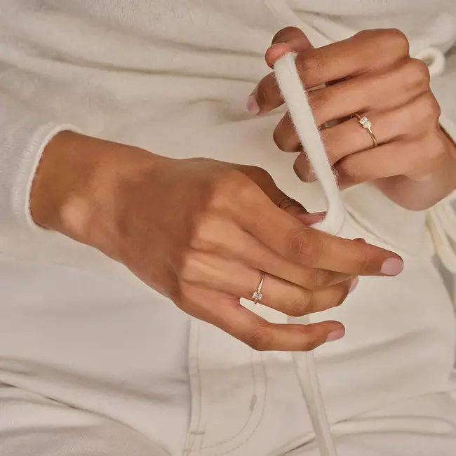 Lab diamonds ring LG1030Y - 14k Goud