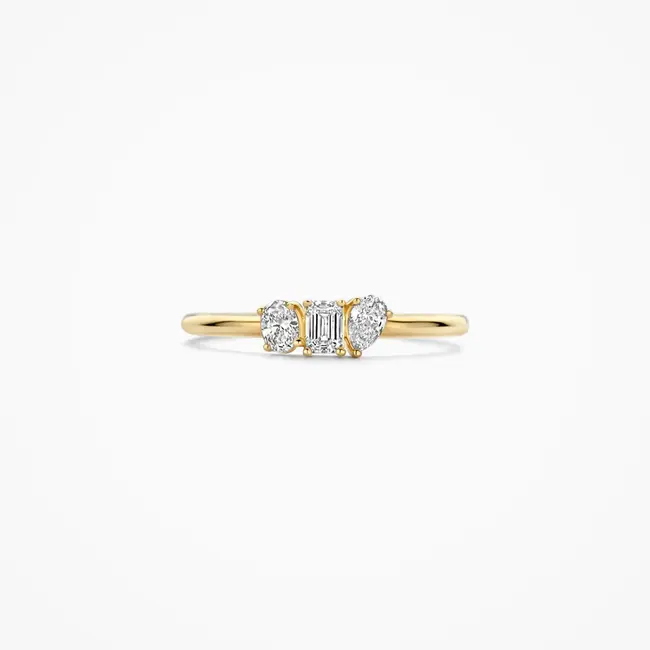 Lab diamonds ring LG1031Y - 14k Goud