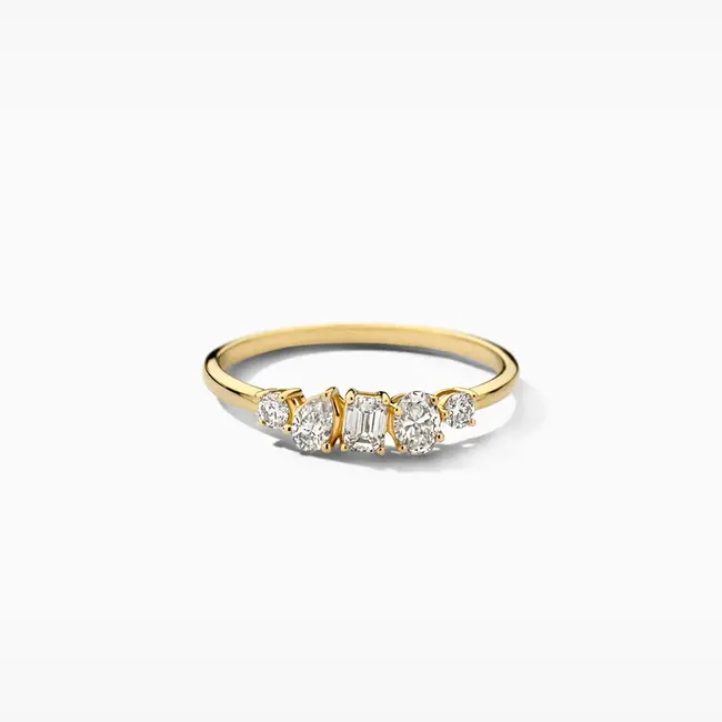 Lab diamonds ring LG1032Y - 14k Goud